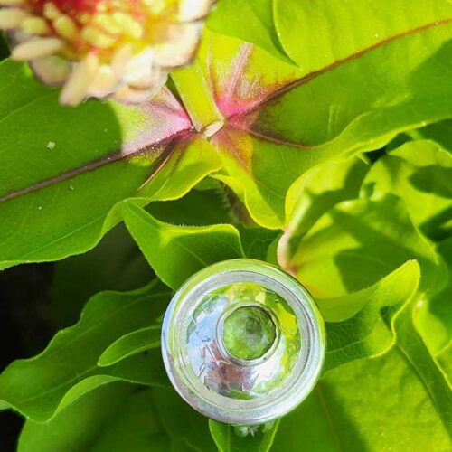 domed peridot ring